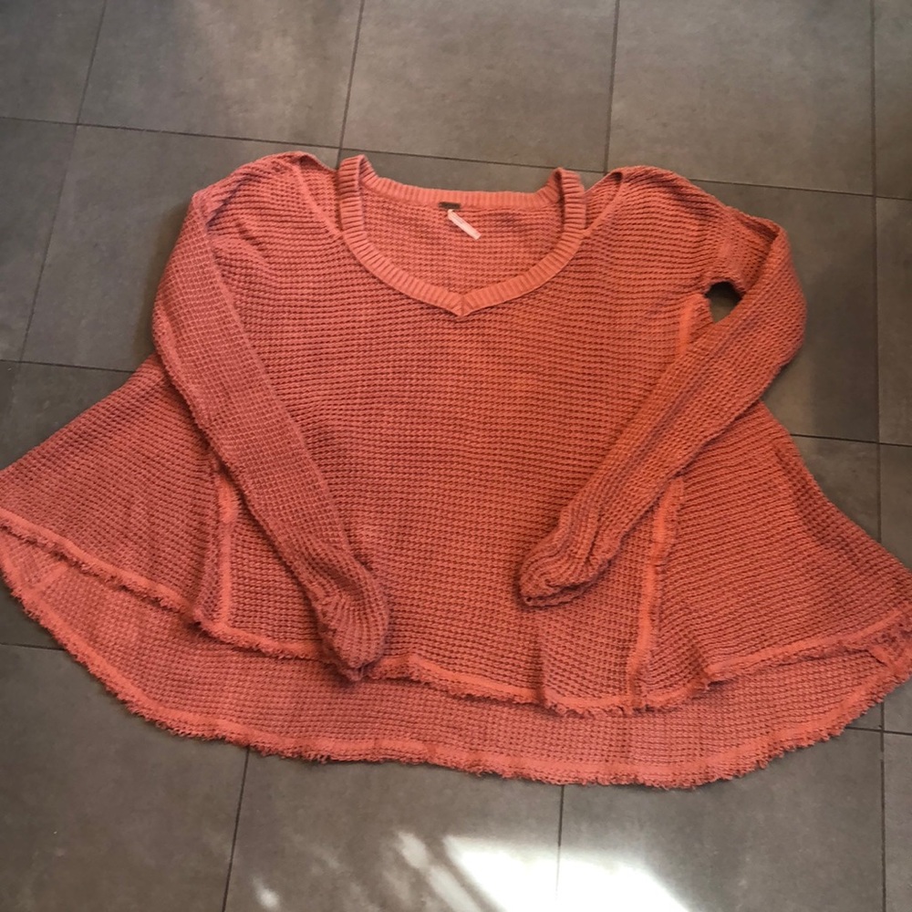 Free People Cotton Crocheted Cold Shoulder Top - Picture 2 of 10